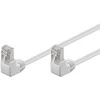 Goobay LAN patchcord kabelis CAT 5E F/UTP 2x90 Baltas 0,5 m