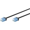 Goobay CAT 6A EXTRA FLEX Patchcord LAN laidas, juodas, 0,15 m