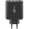 Įkroviklis jungiama į tinklą 3x USB-C USB 68W Goobay Juoda