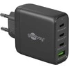 Įkroviklis jungiama į tinklą 3x USB-C USB 68W Goobay Juoda