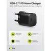 Įkroviklis jungiama į tinklą USB-C PD GaN 30W Goobay Juoda