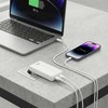 Įkroviklis Goobay Dvigubas USB-C PD GaN Greitas įkroviklis 90 Plokščias (65 W) Baltas
