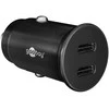 Įkroviklis automobilis 2x USB-C PD 3A 30W Goobay