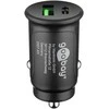 Goobay dvigubas USB automobilinis greitas įkroviklis USB-C™ PD (maitinimas)
