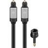 Kabelis audio Jack - 2x RCA Goobay Plus TEXTIL 5m