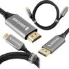 DP HDMI kabelis 8K 60Hz Spacetronik KDH-SPA050 5m