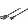 Kabelis DVI-D (18+1) Single Link - HDMI Goobay 5m