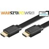 Goobay 3m didelės spartos HDMI plokščias kabelis su eternetu [4K (2160p), paauksuoti kontaktai, ARC]