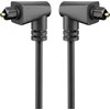 Toslink KAMPINIS optinis kabelis 2x90 laipsnių. Goobay 1m