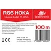 Kabelis RG6 Spacetronik HOKA 102 CU Dualshield 100m