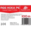 Kabelis RG6 Spacetronik HOKA PE 102 CU Dualsh. 100 m