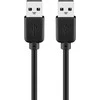 Goobay Kabelis USB type A kištukas - USB type A kištukas, USB 2.0, 1.8 m, Juoda