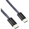 Kabelis USB-C PD100/240W Spacetronik 1m tamsiai mėlyna