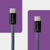 Kabelis USB-C PD100/240W Spacetronik 1m tamsiai mėlyna