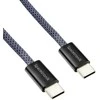 Kabelis USB-C PD100/240W Spacetronik 3m tamsiai mėlyna