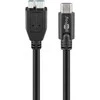Goobay | Apvalus kabelis | USB-C į micro-B 3.0 laidas | 67995 | mikro-B 3.0 | USB-C (vyriškas)