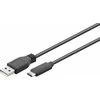USB-C - USB-A 2.0 kabelis, juodas, 0,5 m, Goobay