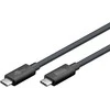 Goobay USB C – USB4 2.0 PD laidas – juodas – 1.2 m