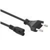 Maitinimo kabelis aštuoni C7 Goobay 2x90 balta 1m