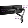 Laikiklis na 2 monitory Spacetronik SPA-S120B SPAS120