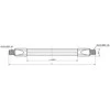 Lango adapteris F Ultra Slim Goobay 50cm