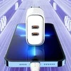 Ldnio Įkroviklis 2x USB-C 35W USB-C Lightning laidas