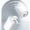 Sieninis įkroviklis LDNIO A2318M USB, USB-C + USB-C - „Lightning“ laidas
