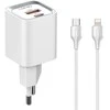 Ldnio 30 W PD QC3.0 USB įkroviklis, USB-C, „Lightning“ laidas