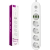 Spacetronik SR-203 maitinimo juosta su 4 USB prievadais