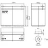 Npp Power Akumuliatorius LFP LiFePO4 12.8V 70Ah T14