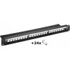 Goobay Keystone skydelis 24 prievadas + 24 CAT 6 UTP suapvalintas
