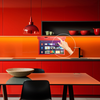 Televizorius Sylvox Kontech Po staline virtuvinė TV Sylvox 15.6" Smart Raudona