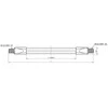 Lango adapteris F Ultra Slim Goobay 50cm