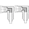 Wentronic Antenos jungtis FF SAT Balta Angled Goobay 2m