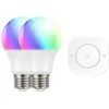 Qnect Išmanioji WiFi Prolight 2xE27 RGB RC lemputė