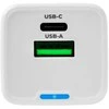 Spacetronik 2in1 USB-C USB PD greitasis įkroviklis 35W 3,6A baltas