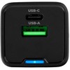 Spacetronik 2in1 USB-C USB PD greitasis įkroviklis 35W 3.6A juodas