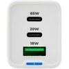 Spacetronik 3in1 USB-C USB PD greitasis įkroviklis 65W 5A baltas