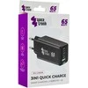 Spacetronik 3in1 USB-C USB PD greitasis įkroviklis 65W 5A juodas