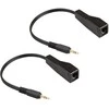 Spacetronik Garso 3,5 mm lizdo ilgintuvas naudojant LAN SPA-A02