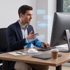 Spacetronik Belaidė Bluetooth pelė EZZY 02 AI balta