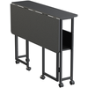 Spacetronik Sulankstomas mobilus staliukas, stalviršis 120x58 cm, juodas