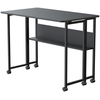 Spacetronik Sulankstomas mobilus staliukas, stalviršis 120x58 cm, juodas