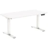 Elektrinis rašomasis stalas Spacetronik Moris QuickLock 224WW, 140 × 70 cm, baltas