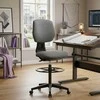 Spacetronik Fotel hoker biurowy sukamasis LETTO 40 juoda-pilka