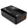 Spacetronik GaN pakrovėjas 65W, LED, PD QC3.0, USB - 4 prievadai