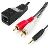 Spacetronik Garso adapteris 2RCA per LAN kabelį į SPA-A01 lizdą