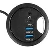 Spacetronik Stalinis šakotuvas 2x USB 3.0 + 1x USB-C + 1x AUX