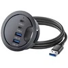 Spacetronik Stalinis šakotuvas 2x USB 3.0 + 2x USB-C