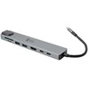 Spacetronik SPU-M22 USB-C 3.1 gen1 8 in 1 šakotuvas HDMI RJ45 PD 87W